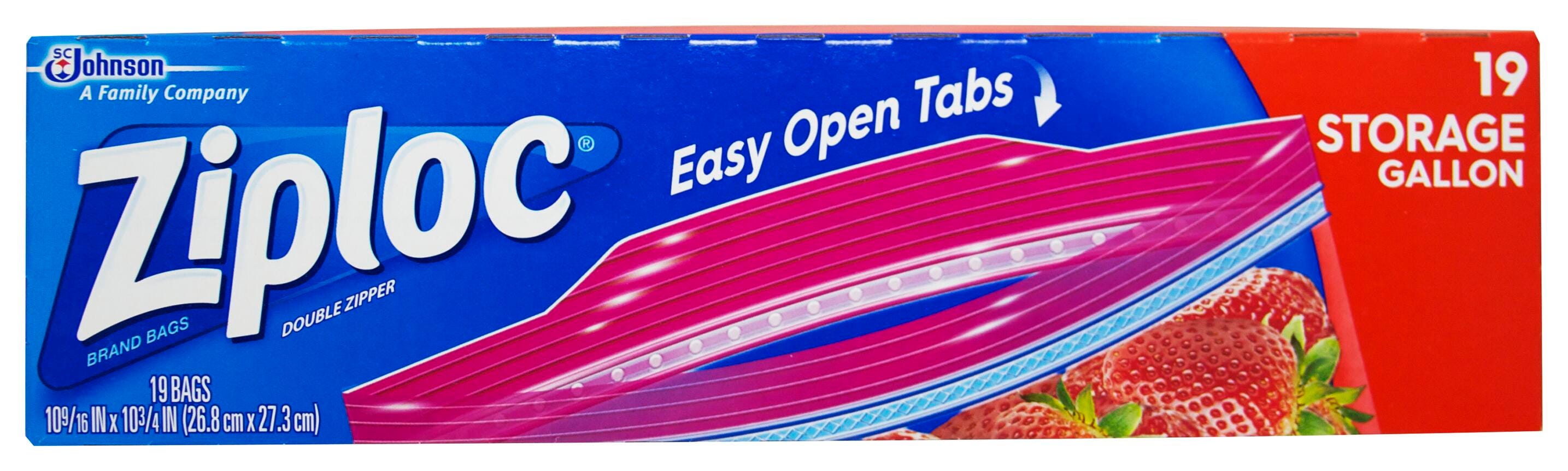 Ziploc Storage Bags, Gallon Size, Pack of 19, Item Number 1325459